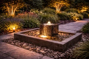 Wasserspiele und Brunnen