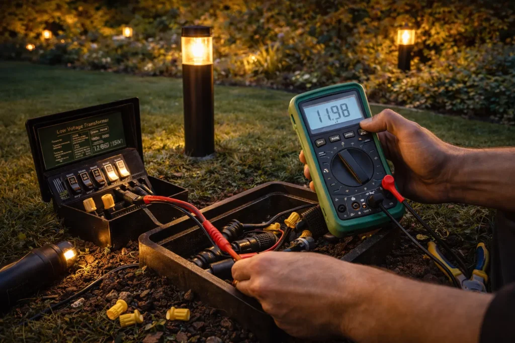 Beleuchtungskontrolle und Wartung